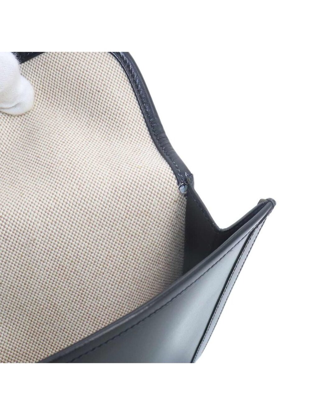 Hermes Jige PM Clutch Box Calf Black - Picture 9 of 10